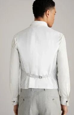 Cornflower-Weste Weazer in Hellgrau gemustert