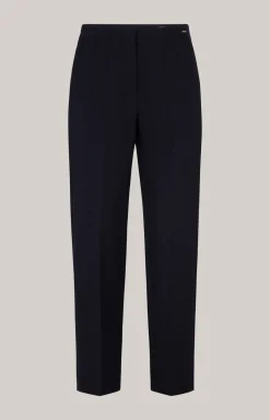 Crêpe-Hose in Navy
