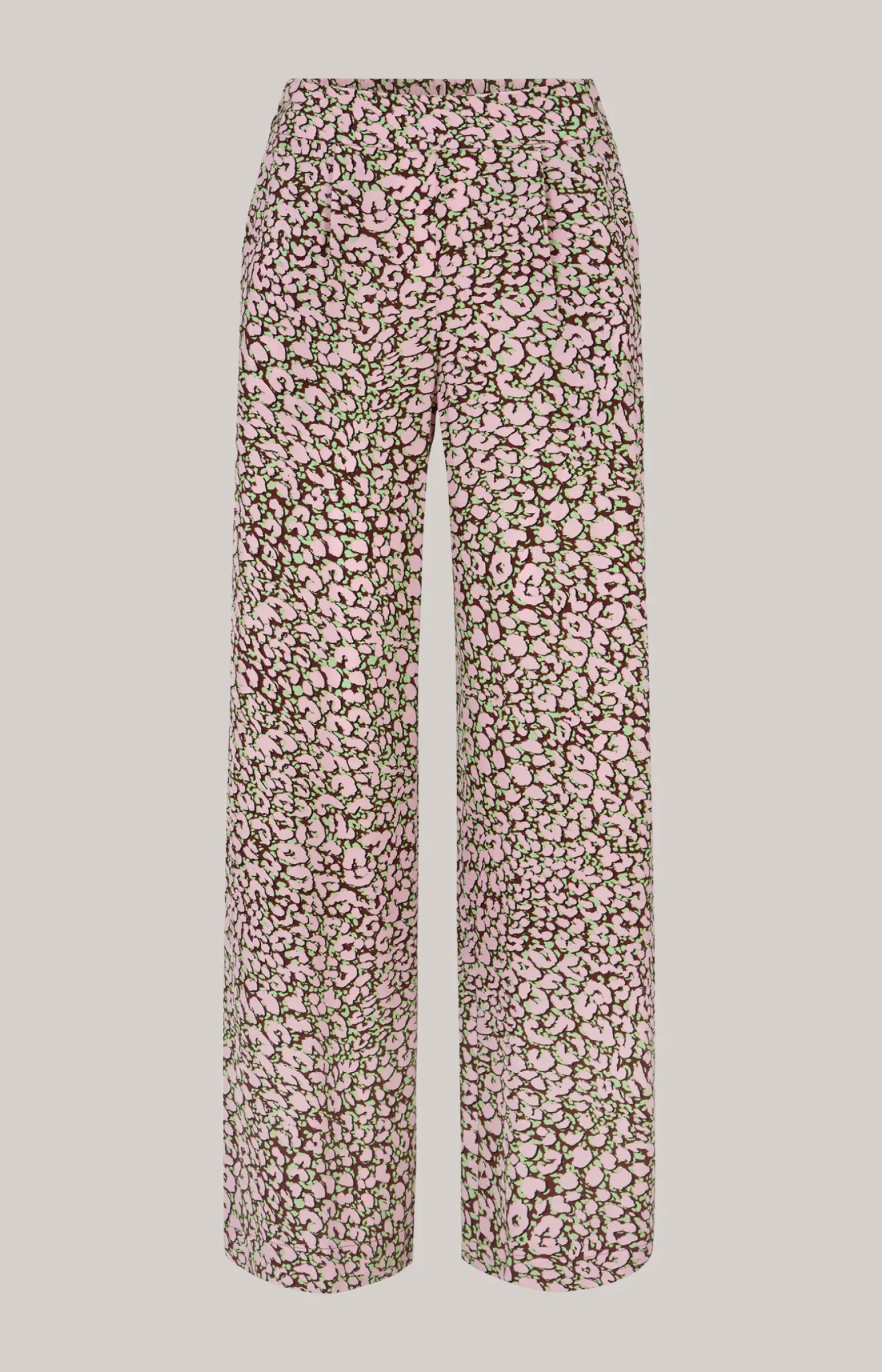 Crêpe-Hose in Rot/Rosa/Grün