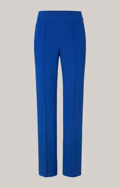 Crêpe-Hose in Royalblau