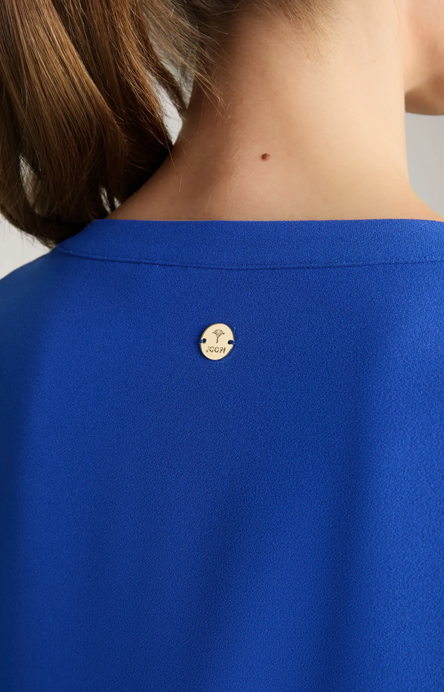 Crêpe-Kleid in Blau