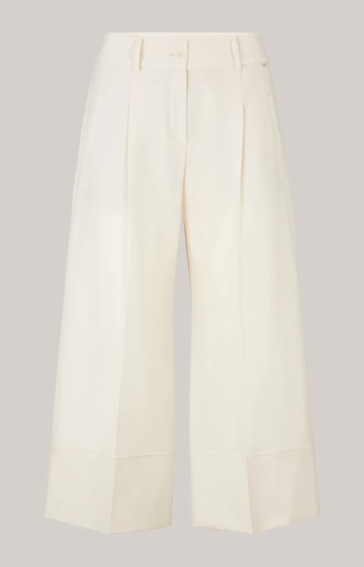 Culotte mit feinen Nadelstreifen in Offwhite