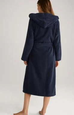 Damen Bademantel in Dunkelblau
