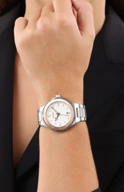 Damen-Armbanduhr in Silber