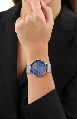 Damen-Armbanduhr in Silber