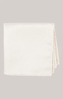 Einstecktuch in Beige gemustert