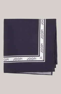 Einstecktuch in Dunkelblau/Weiß