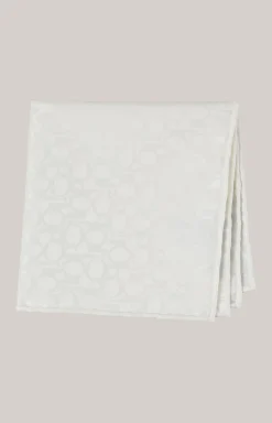 Einstecktuch in Offwhite