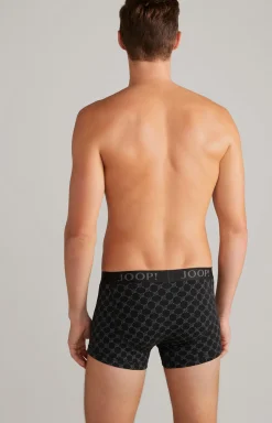 3-er Pack Boxer in Schwarz/Blau/Grau