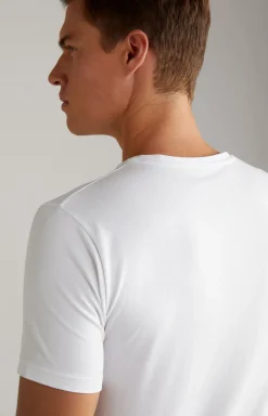 2er Pack Fine Cotton T-Shirts in Weiß