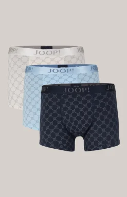 3er-Pack Boxer in Hellblau/Ecru/Navy