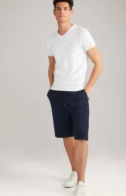 2er-Pack Feiner Stretch T-Shirts in Weiß