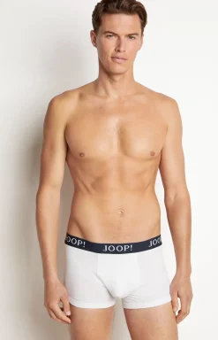 3er-Pack Fine Cotton Stretch Boxer in Dunkelblau/Weiß