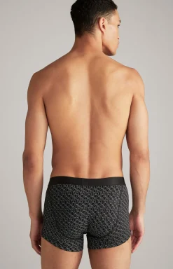 3er-Pack Fine Cotton Stretch Boxer in Schwarz/Dunkelblau/Grau