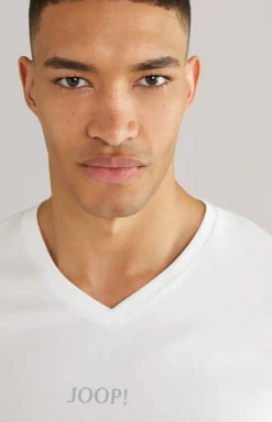 2er-Pack Fine Cotton T-Shirts in Weiß