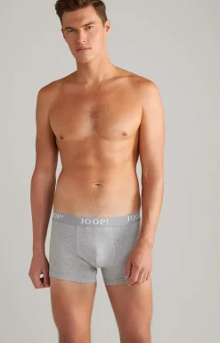 3er-Pack Fine Cotton-Stretch Boxer in Schwarz/Navy/Grau meliert