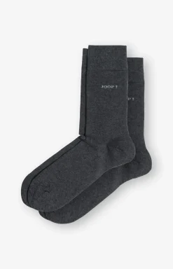 2er-Pack Finest Organic Cotton Socken in Dunkelgrau