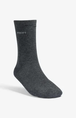 2er-Pack Finest Organic Cotton Socken in Dunkelgrau