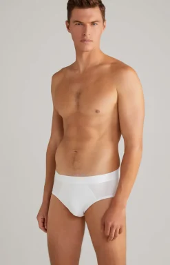 2er-Pack Modal Cotton Stretch Slip in Weiß