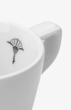 Espressotasse Single Cornflower - 2er Set in Weiß