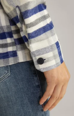 Flanell-Hemd Harvi in Navy/Beige kariert