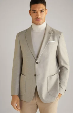Flanell-Sakko Four in Beige meliert