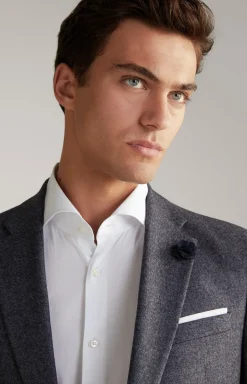 Flanell-Sakko Four in Blau meliert