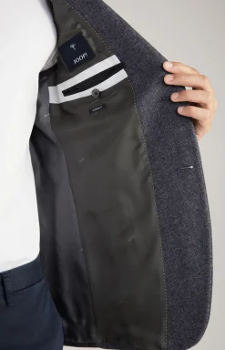 Flanell-Sakko Four in Blau meliert