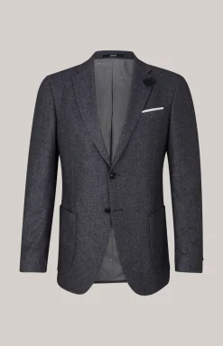 Flanell-Sakko Four in Blau meliert