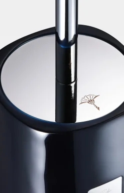 Freistehende WC-Bürstengarnitur Crystal Line in Dunkelblau