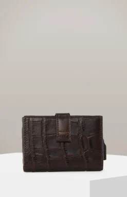 Geldbörse Fano C-Three E-Cage in Dunkelbraun