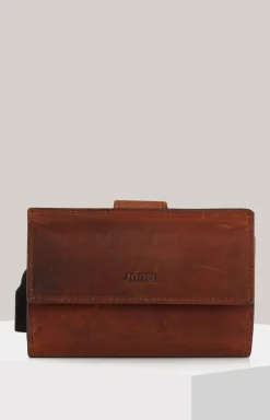 Geldbörse Loreto C-Three E-Cage in Cognac-Braun