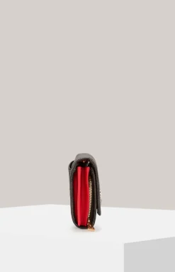 Geldbörse Piazza Edition Europa in Dunkelbraun/Schwarz