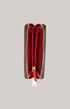 Geldbörse Piazza Edition Melete in Dunkelbraun/Schwarz