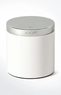 Große Aufbewahrungsdose Chromeline, Silber/Weiß