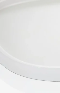 Großes Tablett Crystal Line in Weiß