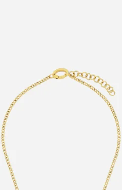 Halskette mit Enamel Black in Gold/Schwarz