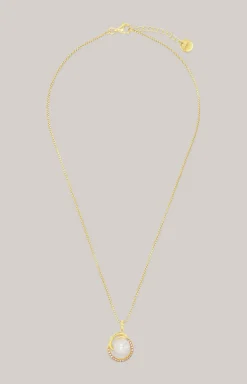 Halskette mit Perle in Gold