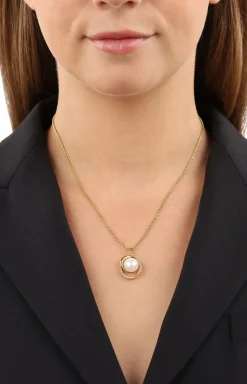 Halskette mit Perle in Gold