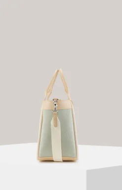 Handtasche Calduccio Denim Yvette in Hellblau