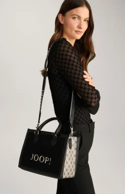 Handtasche Mazzolino Pelo Aurelia in Schwarz