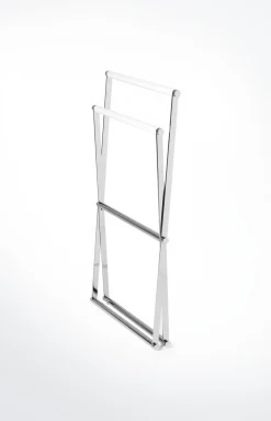 Handtuchständer Chromeline, Silber/Weiß