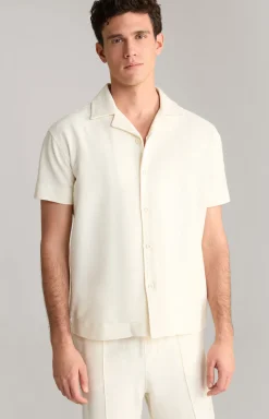 Hemd Damian in Beige strukturiert