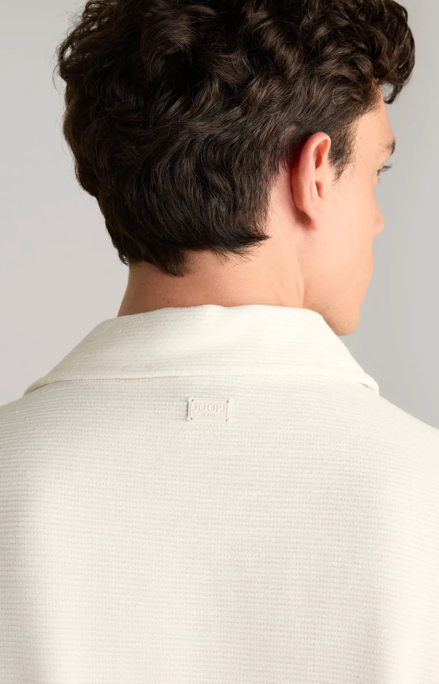 Hemd Damian in Beige strukturiert