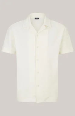 Hemd Damian in Beige strukturiert