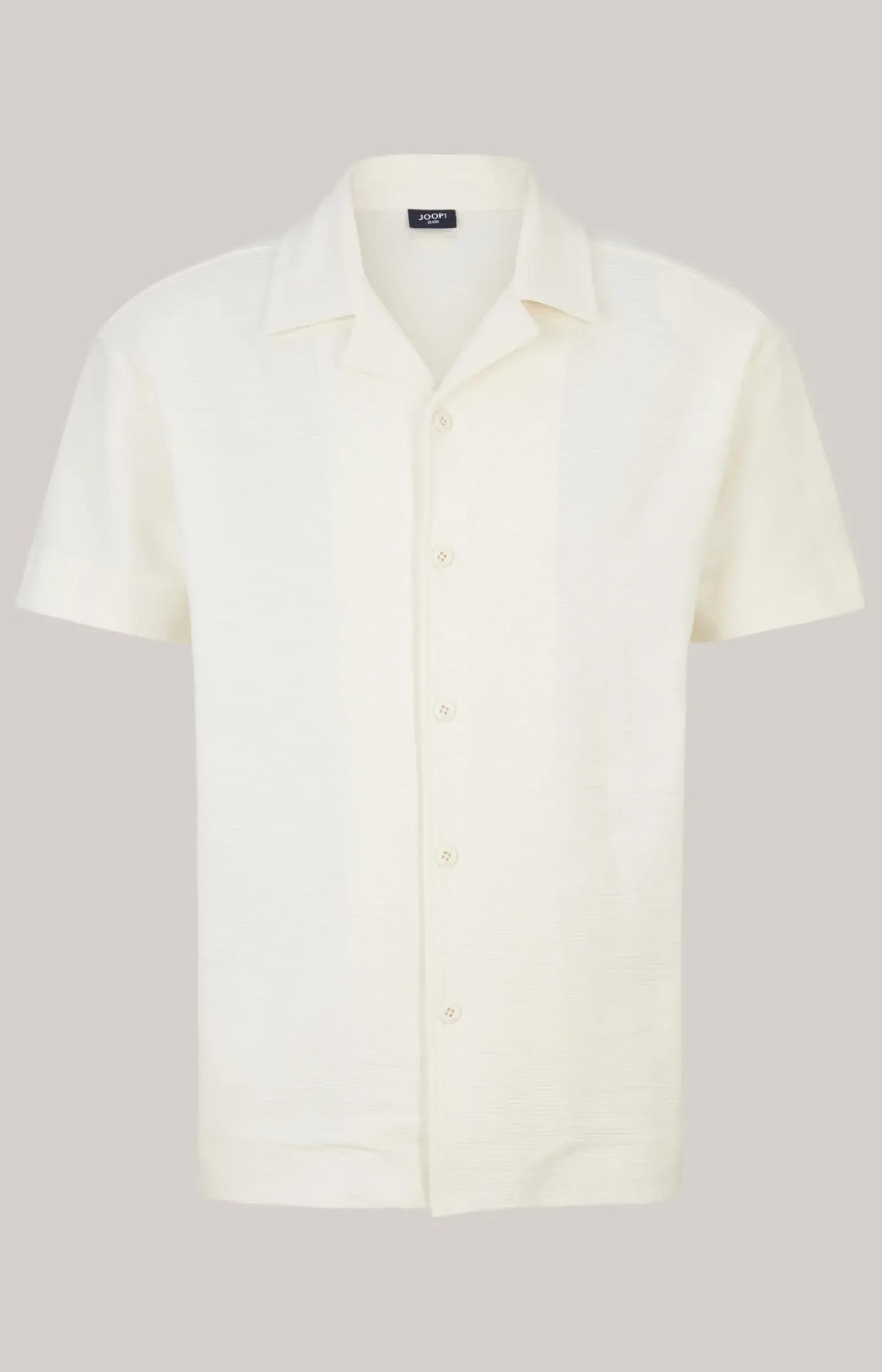 Hemd Damian in Beige strukturiert