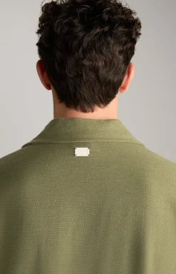 Hemd Damian in Oliv strukturiert