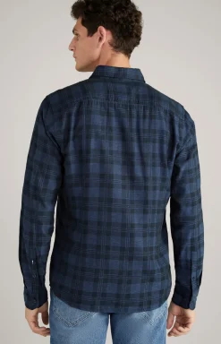 Hemd Hanson in Dunkelblau kariert