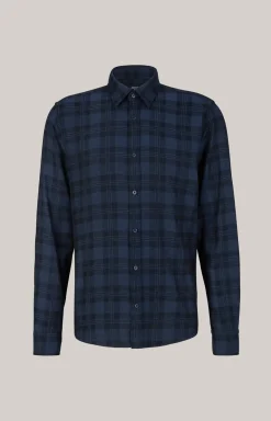 Hemd Hanson in Dunkelblau kariert