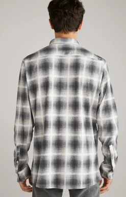 Hemd Hanson in Grau gemustert